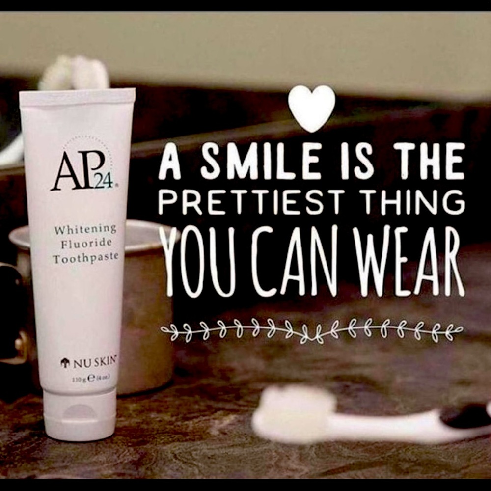 Nu Skin AP 24 whitening toothpaste.